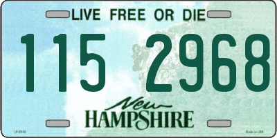 NH license plate 1152968