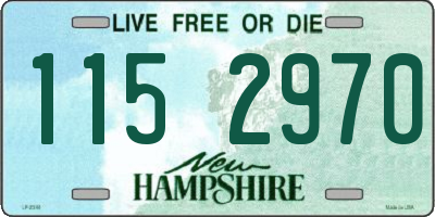 NH license plate 1152970