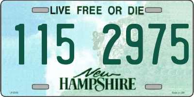 NH license plate 1152975