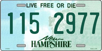 NH license plate 1152977