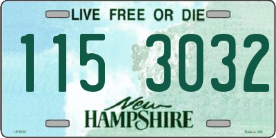 NH license plate 1153032