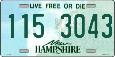 NH license plate 1153043