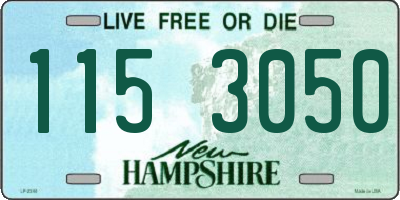 NH license plate 1153050