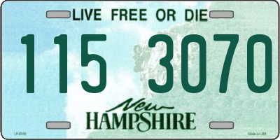 NH license plate 1153070