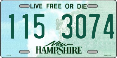 NH license plate 1153074