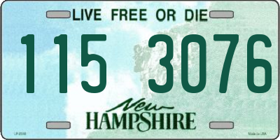 NH license plate 1153076