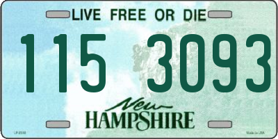 NH license plate 1153093