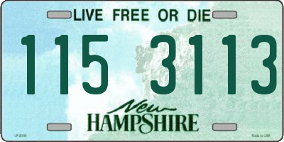NH license plate 1153113