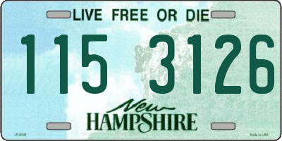 NH license plate 1153126