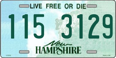 NH license plate 1153129