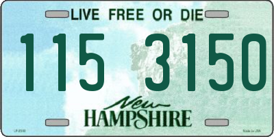 NH license plate 1153150