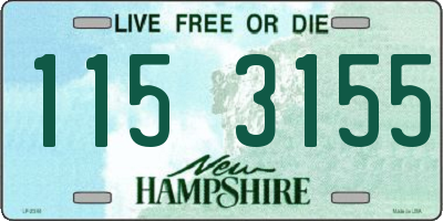 NH license plate 1153155