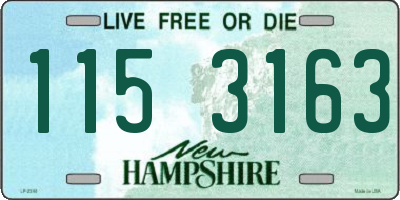 NH license plate 1153163