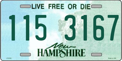 NH license plate 1153167