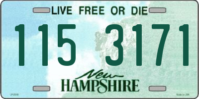 NH license plate 1153171