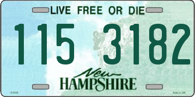 NH license plate 1153182