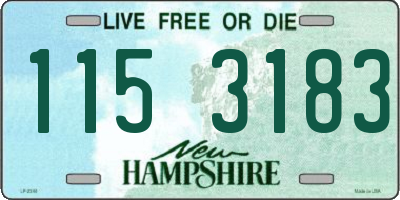 NH license plate 1153183