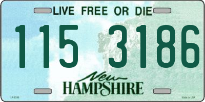NH license plate 1153186