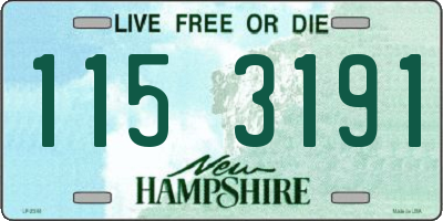 NH license plate 1153191