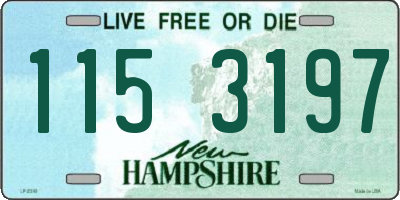 NH license plate 1153197