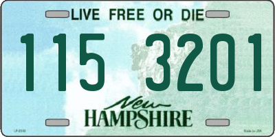 NH license plate 1153201