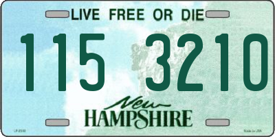 NH license plate 1153210