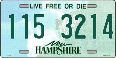NH license plate 1153214