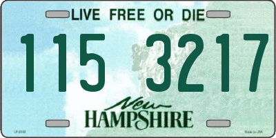 NH license plate 1153217