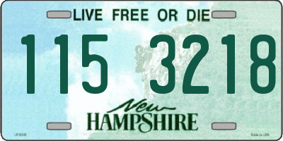 NH license plate 1153218