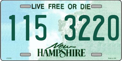 NH license plate 1153220