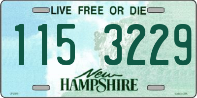 NH license plate 1153229