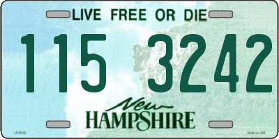 NH license plate 1153242