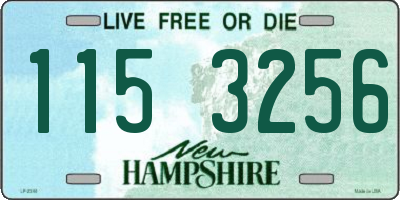NH license plate 1153256