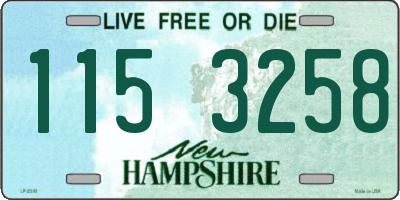 NH license plate 1153258