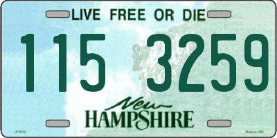 NH license plate 1153259