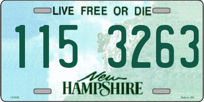 NH license plate 1153263
