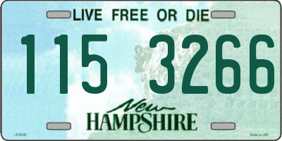 NH license plate 1153266