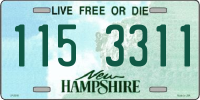 NH license plate 1153311