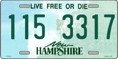 NH license plate 1153317