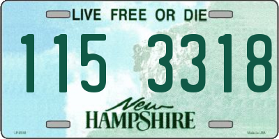NH license plate 1153318