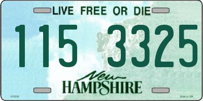 NH license plate 1153325