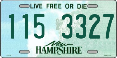 NH license plate 1153327