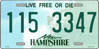NH license plate 1153347