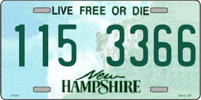 NH license plate 1153366