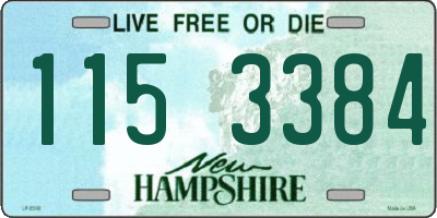 NH license plate 1153384