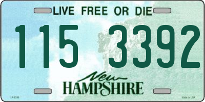 NH license plate 1153392