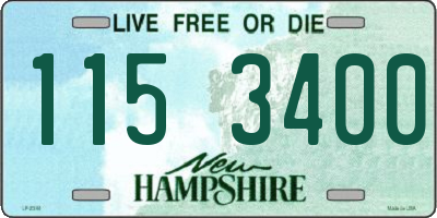NH license plate 1153400