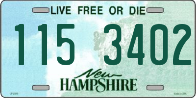 NH license plate 1153402