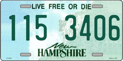 NH license plate 1153406