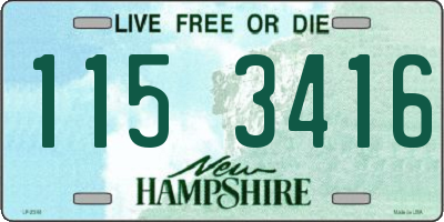 NH license plate 1153416